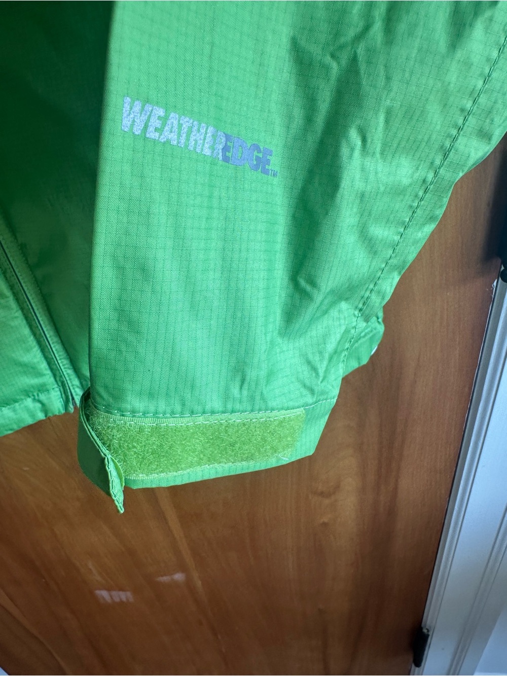 Eddie Bauer Lime Green Hooded Windbreaker Jacket - Picture 4 of 9